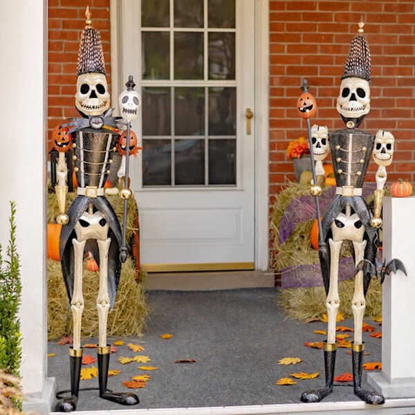 Halloween Skeletons Soldiers with Staffs